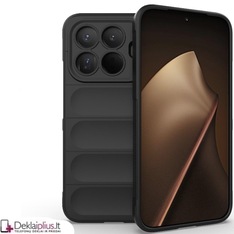 Magic Shield guminis dėklas - juodas (Xiaomi 15T Pro) Magic Shield guminis dėklas - juodas (Xiaomi 15T Pro)